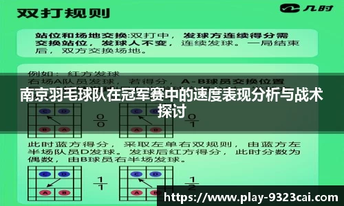 南京羽毛球队在冠军赛中的速度表现分析与战术探讨